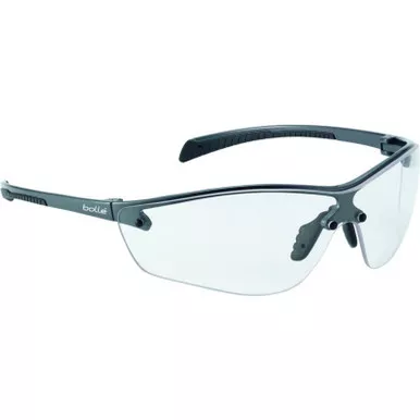 Bollé Silium+ Safety Glasses, Black Half-Frame