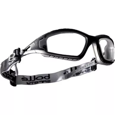 Bollé Tracker Sealed Safety Glasses, Black Frame
