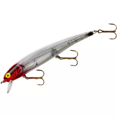 Bomber B15 Long A 4 1/2 inch Suspending Jerkbait Silver Flash Red Head