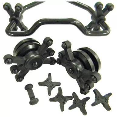 BowJax 1031c Black Complete Crossbow Kit for Split Limb, Black