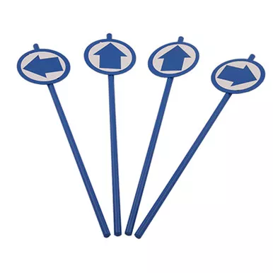 BowTree 96021 Path Direction Stake Kit, Blue, 10 Pack