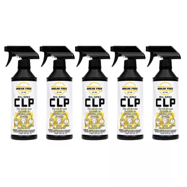 BREAKFREE CLP-5 Cleaner Lubricant Preservative with Trigger Sprayer, Set of 5 (CLP5-x5-BUNDLE)