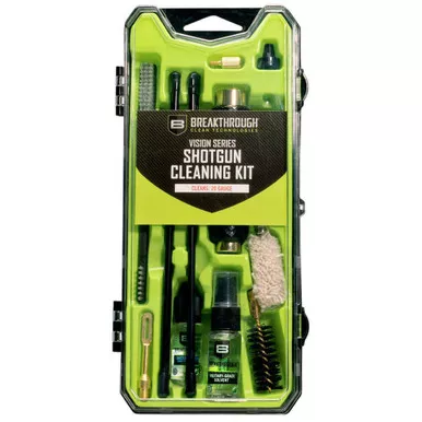 Breakthrough BT-CCC-20G Vision Series Hard Case Cleaning Kit for Shotgun, 20 Gauge, Green