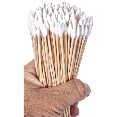 Breakthrough BT-CS6-200PK Lint-Free Cotton Swabs, 6 Inches, White, 200 Pack
