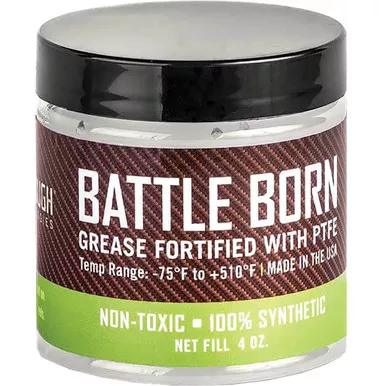Breakthrough BTG-4OZ Battle Born Grease Fortified with PTFE, 4 Ounce, Brown