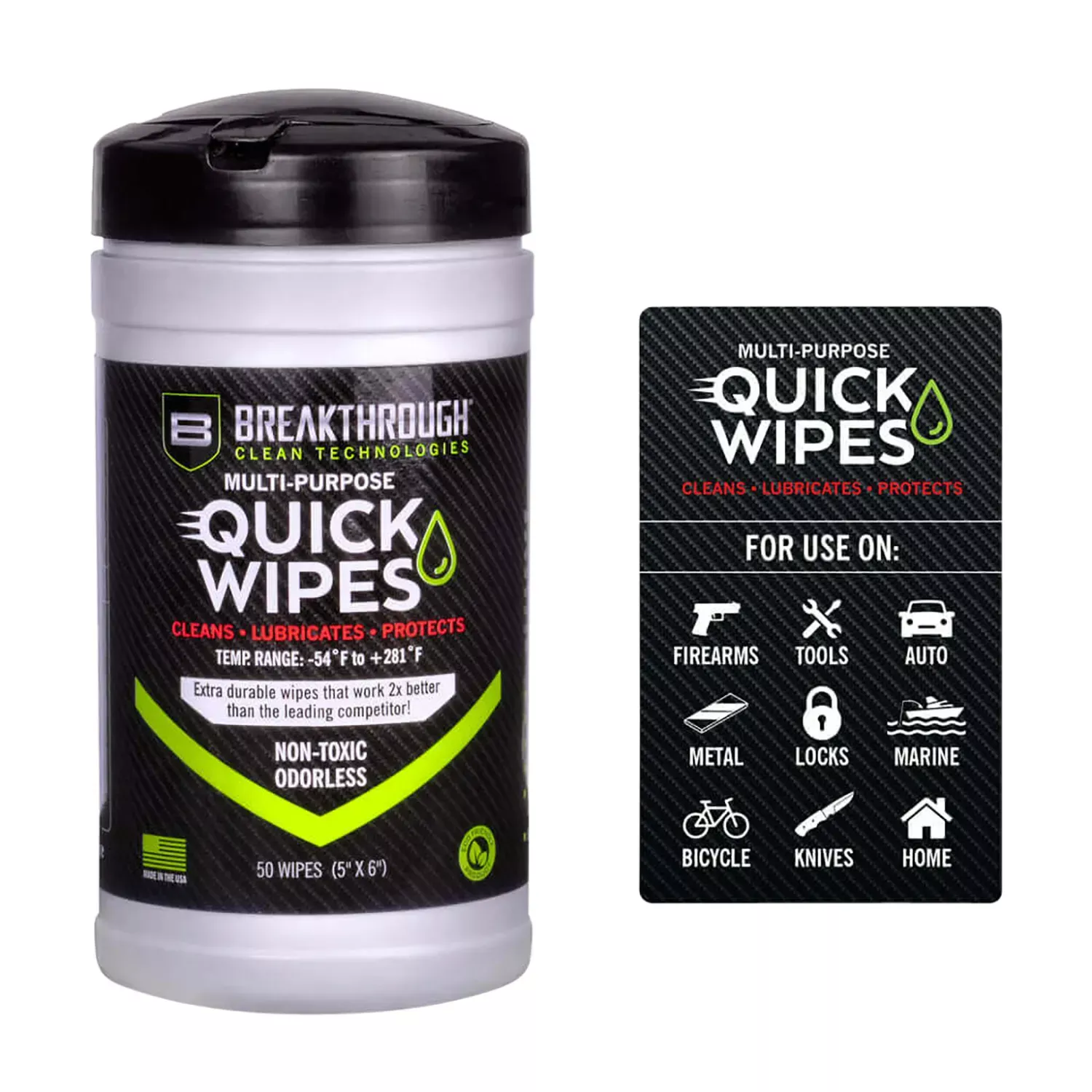 Breakthrough Clean Quick Wipes 50/Pack