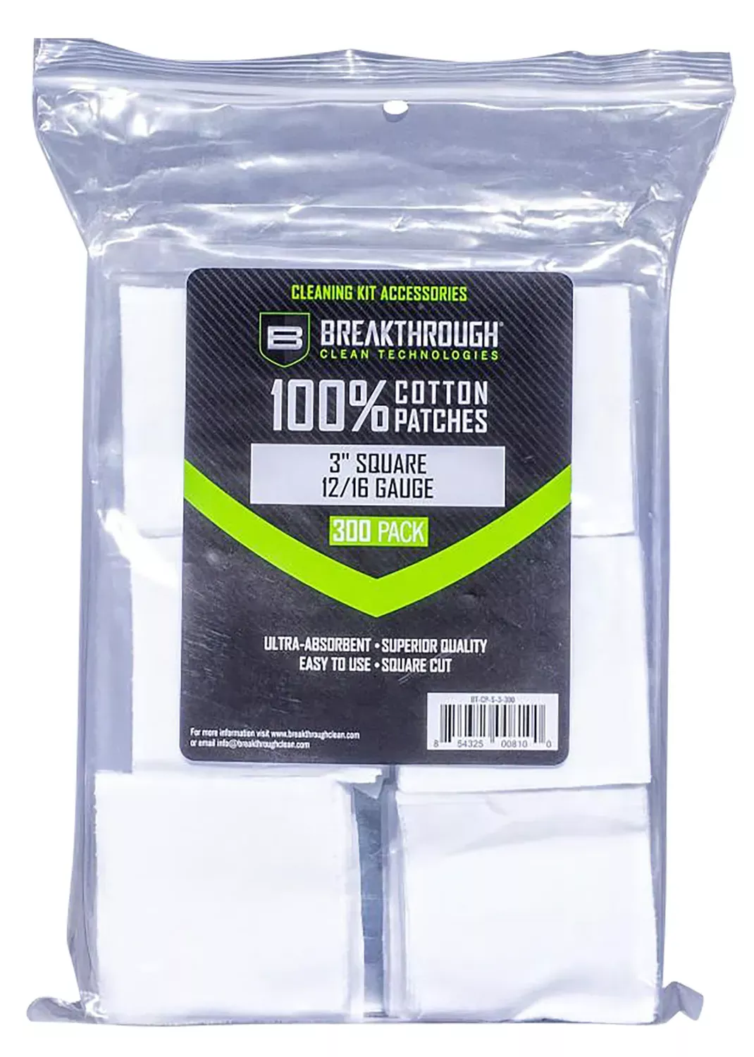 Breakthrough Clean Square Patches 12-16 Gauge