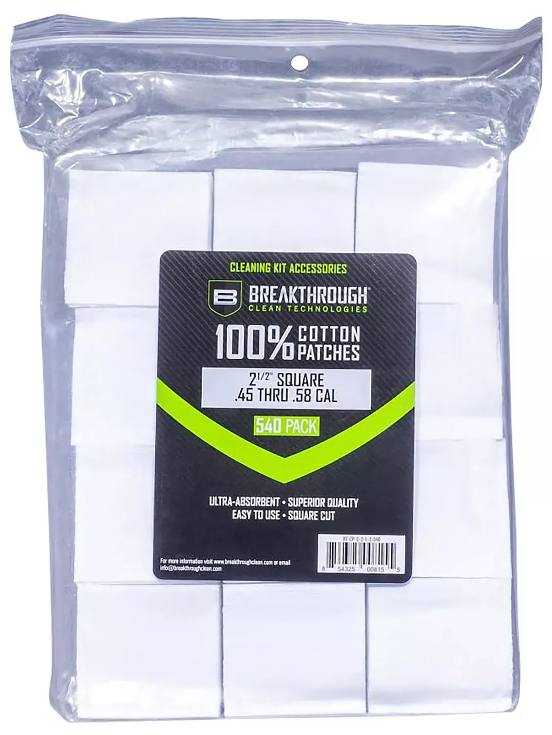 Breakthrough Clean Square Patches 45/54 Cal.