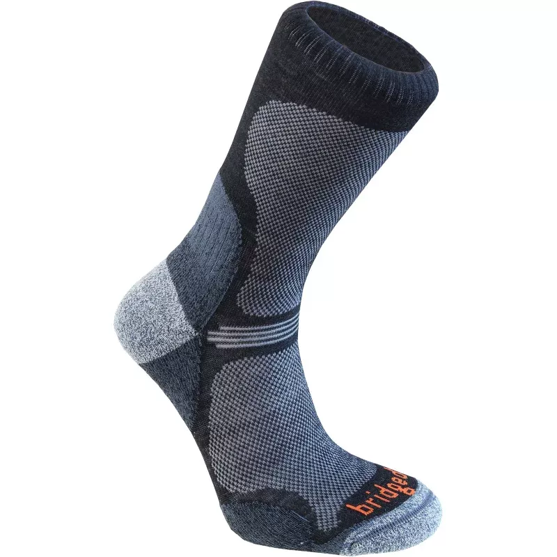 Bridgedale Hike Ul Merino Enduro Black Large – Performance Hiking Socks