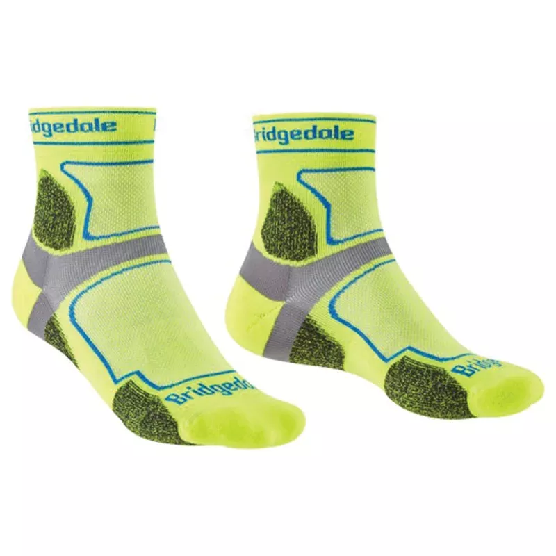 Bridgedale Trail Run Ul 3/4 Crew Socks Yellow Large