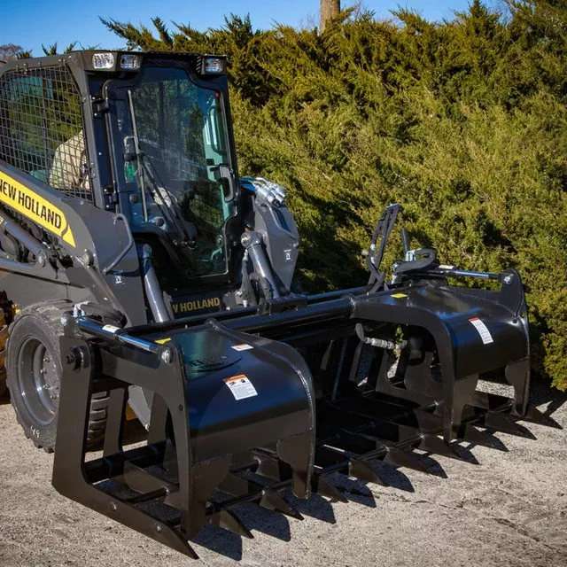 Brown Root Grapple (Extreme Duty) | Model BRGXSS Series | Width 66″, 73″, 78″ & 84″ | Oil Flow Range 18–30 GPM | For Skid Steer Loaders