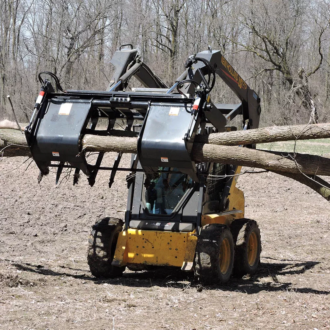 Brown Root Rake Grapple ( Extreme Duty ) | Model BRRGXSS Series | Width 74″,80″ & 86″ | Hydraulic Flow Range 20–35 GPM | For Skid Steer