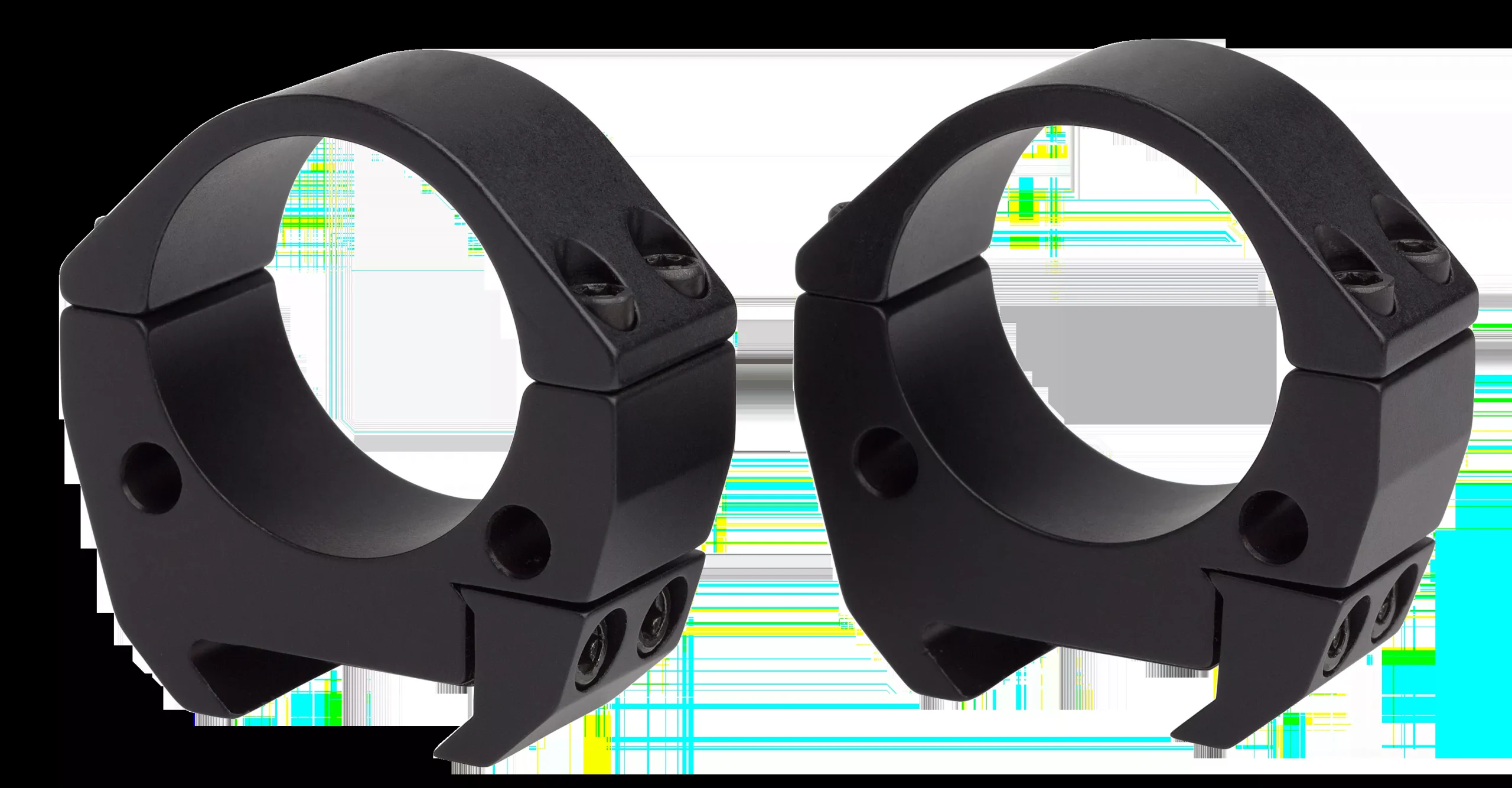 Browning 12567 Precision Scope Ring Set Browning X-Bolt Picatinny Rail Low 30mm Tube Matte Black Oxide Aluminum