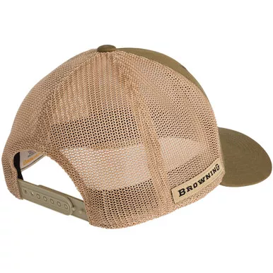 Browning 308110641 Bloodline Cap, Woven Fabric, Snap Back Closure, Loden, Regular