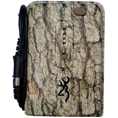 Browning BTC XB External Battery Pack for Trail Cameras with 8 AA Batteries and Built-in Tester, Camo