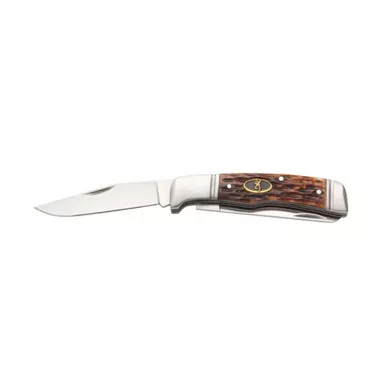 BROWNING Joint Venture 2 Blade Jigged Bone Folding Knife (3220012)