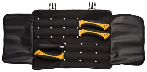 Browning Knife Fillet Cmbo 4pc – Set W/sharpening Rod/roll Shth