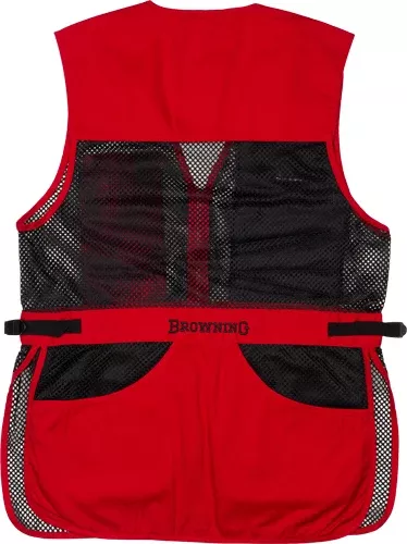 Browning Mesh Shooting Vest – R-hand Lg Black/red Trim