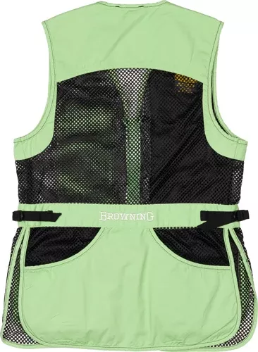 Browning Mesh Shooting Vest R- – Hand Women’s Lg Black/neomint