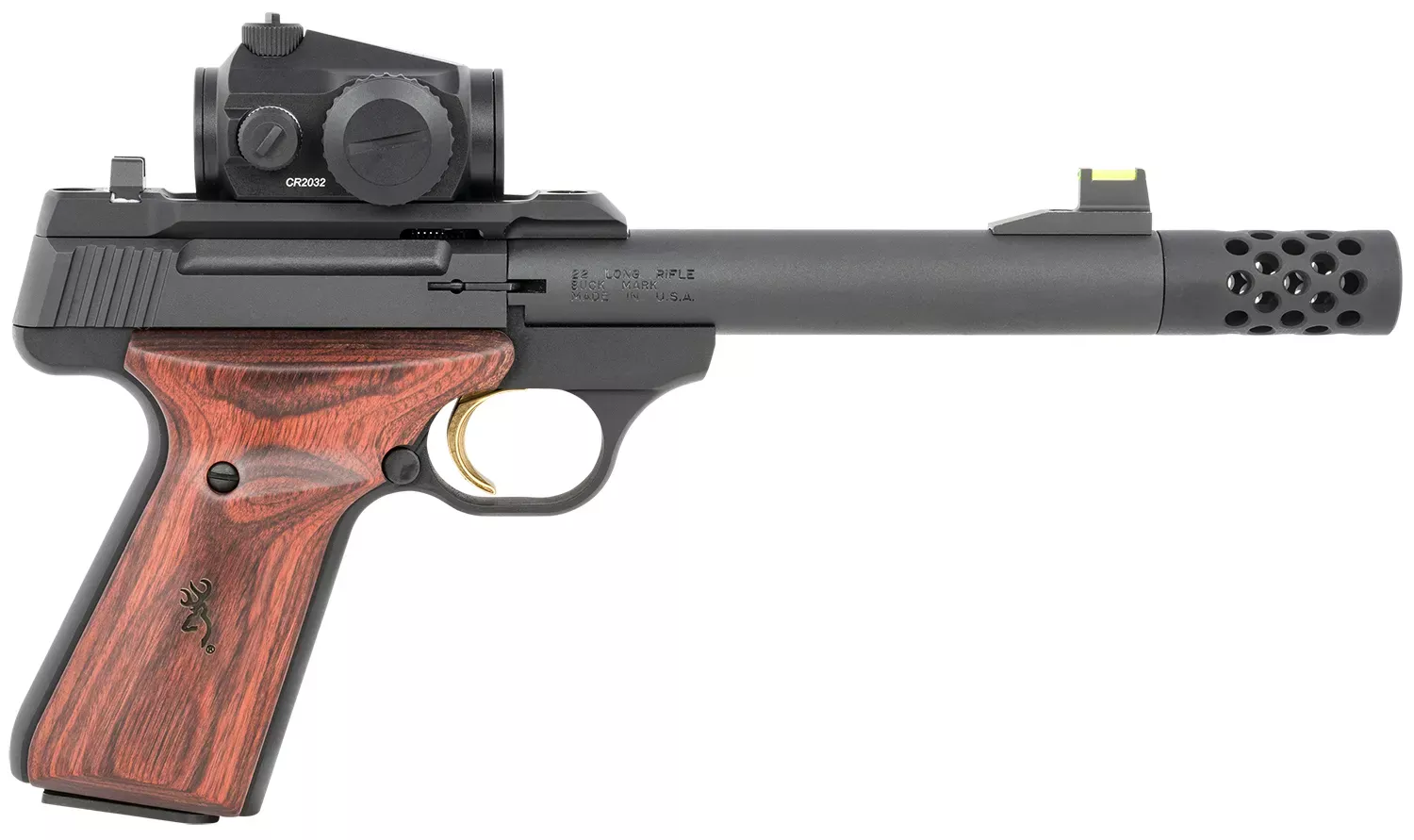 BrowningBuck Mark Hunter 22 LR Caliber with 5.90″, 10+1, Matte Black Finish
