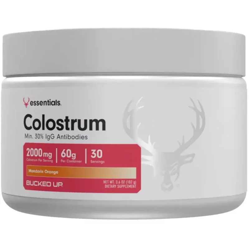 Bucked Up Colostrum Antibody Supplement Orange – 30 Serving Tub for Immune and Gut Support