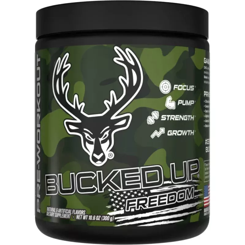 Bucked Up Pre-Workout Freedom Grape – 30 Servings for Focus and Strength