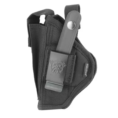 BULLDOG CASES Extreme Belt And Clip Black Ambi Holster Fits Compact Autos 3 - 4" with Oversized Mag (FSN-33)
