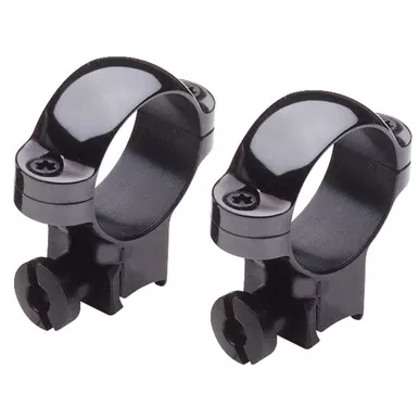 BURRIS Rimfire and Airgun 1in Medium Steel Gloss Finish Scope Rings (420072)