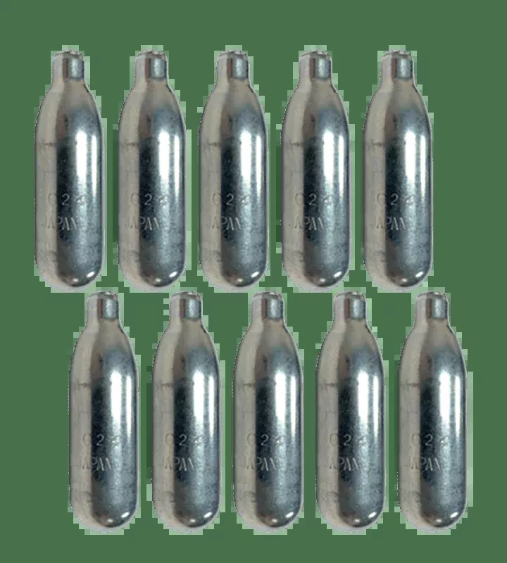 Byrna 8 Gram Co2 Cartridges + – Oiler 10 Pack
