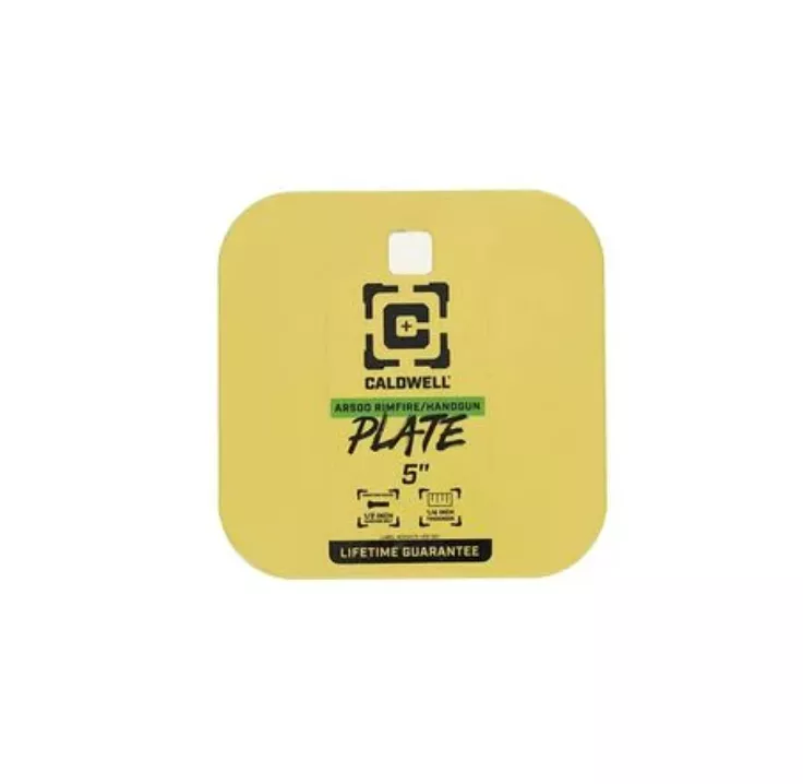 Caldwell Gong 5″ Yellow Steel 0.38″ Thick Hanging AR500