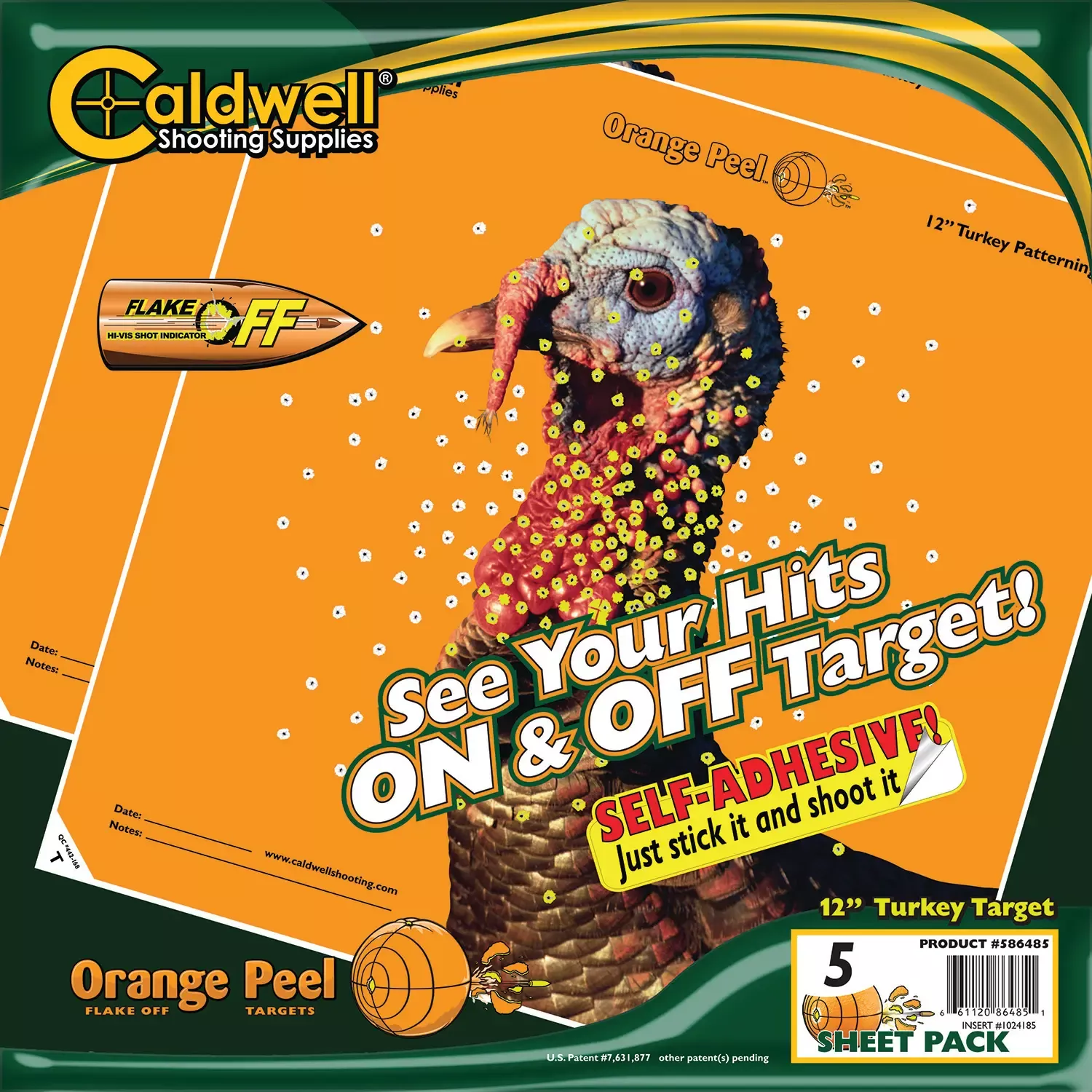 Caldwell Orange Peel Self Adhesive 12″ Turkey Target 5/Pack