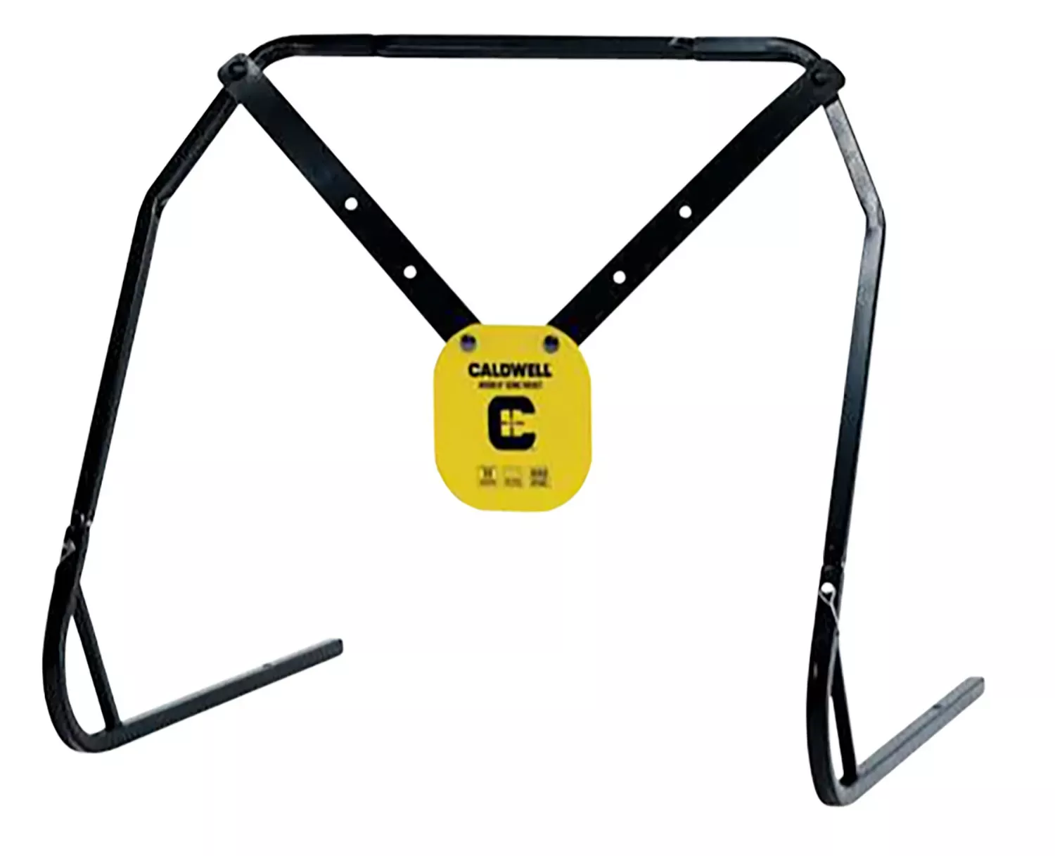 CaldwellGong & Target Stand8″ Yellow AR500 Steel Gong Hanging Includes XL Strap Hangers