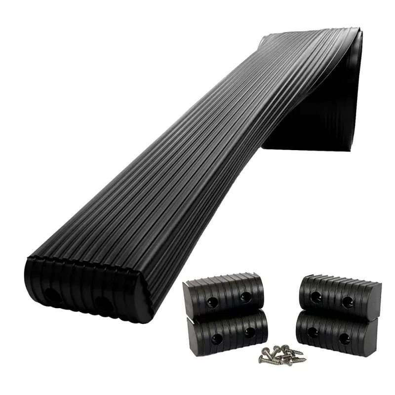 Caliber BunkWrap Kit – Black 16′ x 2 x 4 Roll + 4 Caps + HRDW Roll + 4 Endcaps & Stainless Steel Hardware