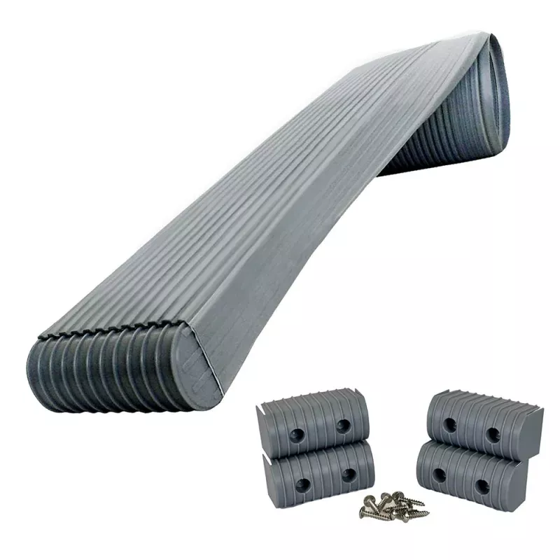 Caliber BunkWrap Kit – Grey 16′ x 2 x 4 Roll + 4 Caps + HRDW Roll + 4 Endcaps & Stainless Steel Hardware