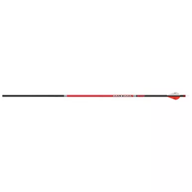 Carbon Express 50753 Maxima Red Arrows 400 2 Inches, Vanes, Black, 6 Pack