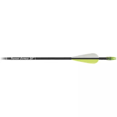 Carbon Express 52018 Thunder Express Arrows 26 Inches, Black, 18 Pack