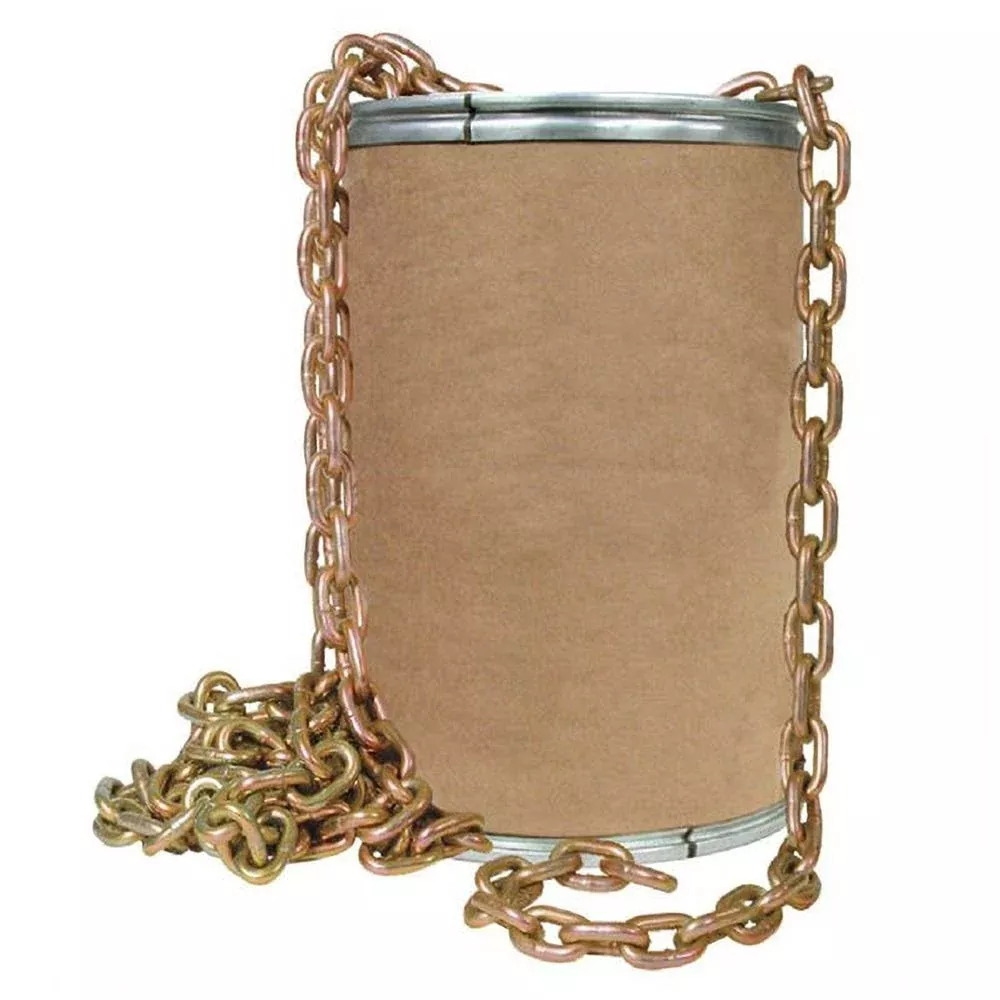 Cargo Equipment Corp G70 Chain Transport Barrel | Model 10038-200 | Size 3/8″ x 200′ | Break Strength 19,800 lb. | Capacity 6,600 lb. | For Load Securement & Industrial Hauling