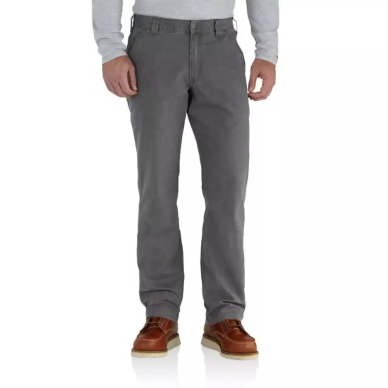 Carhartt Men’s Rugged Flex Relaxed Canvas Work Pants – Gravel