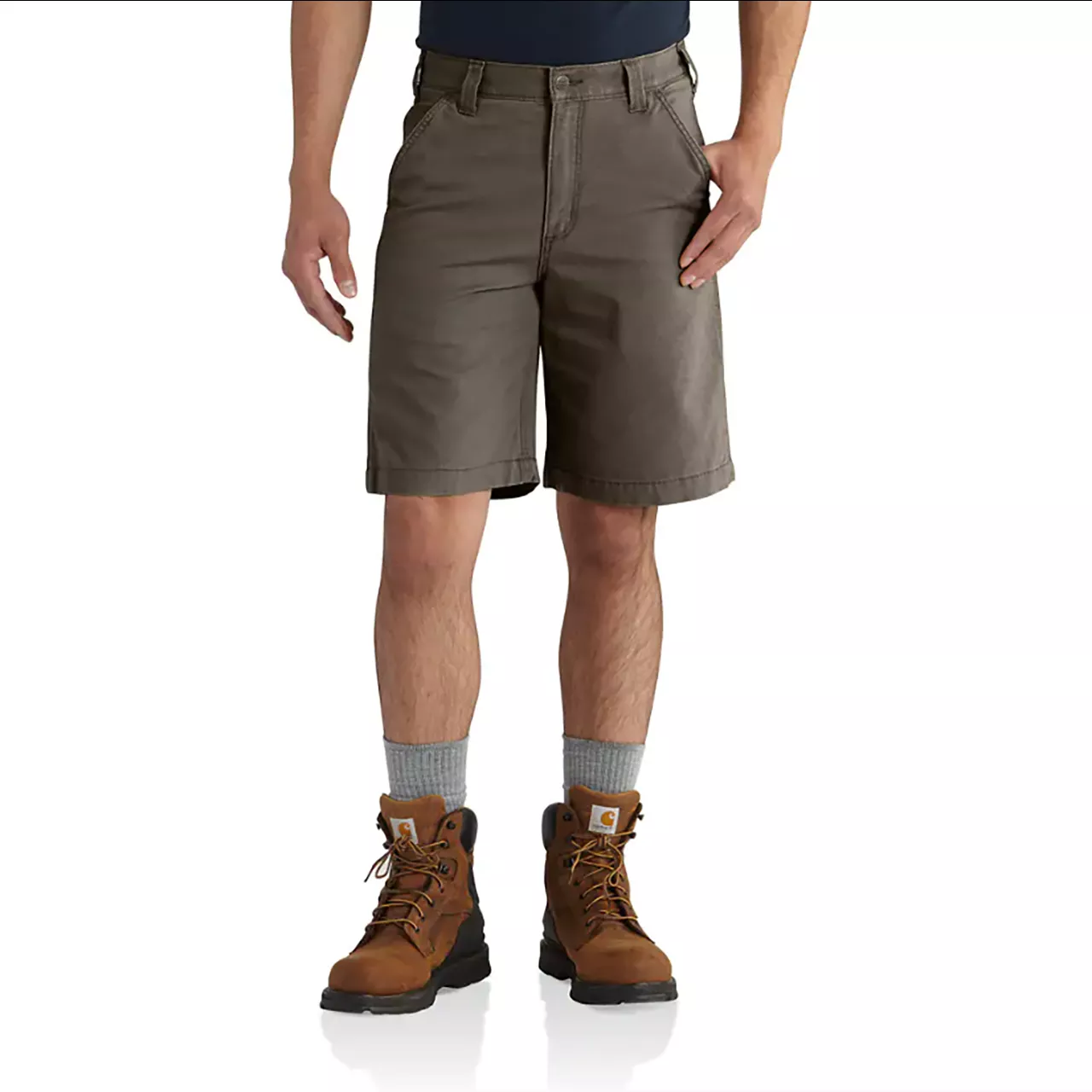 Carhartt Men’s Rugged Relaxed 10″ Canvas Work Shorts – Tarmac