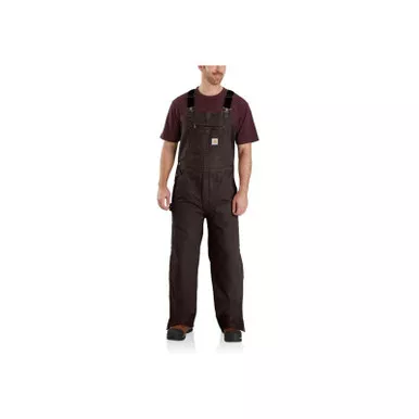 Carhartt Mens Quilt Lined Duck Bib Insulated Overalls
