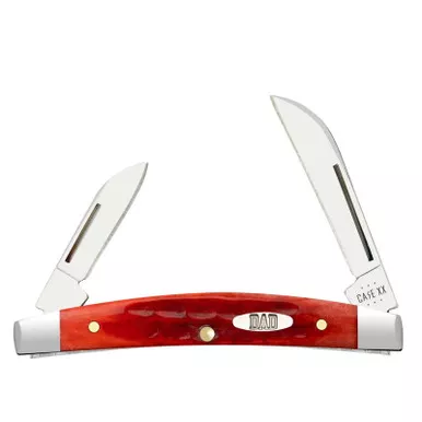Case XX Father's Day 'DAD' Small Congress Old Red Bone Stainless Knife