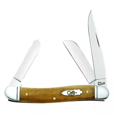 CASE XX Smooth Antique Bone Medium Stockman Folding Knife (58185)