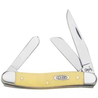 Case XX Stockman Yellow Synthetic Folding Pocket Knife