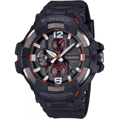 CASIO G-Shock Gravity Master Solar Powered Mobil Link Black/Orange Watches (GRB300-1A4)