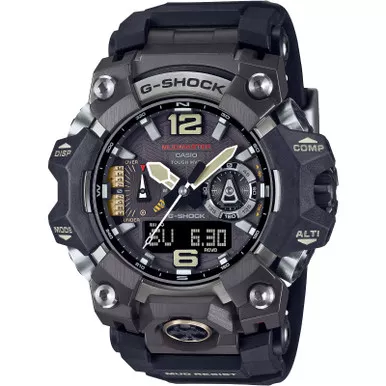 CASIO G-Shock Mudmaster Triple-Sensor Atomic Timekeeping Analog-Digital Black Watches (GWG-B1000-1ACR)