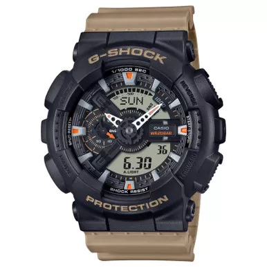 CASIO G-Shock Tan World Time Watches (GA-110TU-1A5CR)