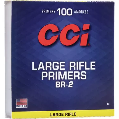 CCI 10 Rifle Bench Rest Primers Large, Yellow, 100 Count