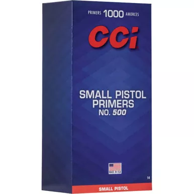 CCI 14 Standard Pistol Primers 500 Small, Yellow, 1000 Count