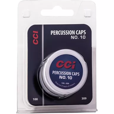 CCI 309 #10 Percussion Cap, Yellow, 100 Round