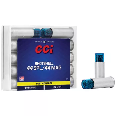 CCI Shotshell Ammunition 44 Special 140 Grains #9 Shot 10 Rounds